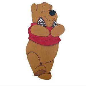 Handmade Hand-Painted Disney Winnie the Pooh Wooden Plaque